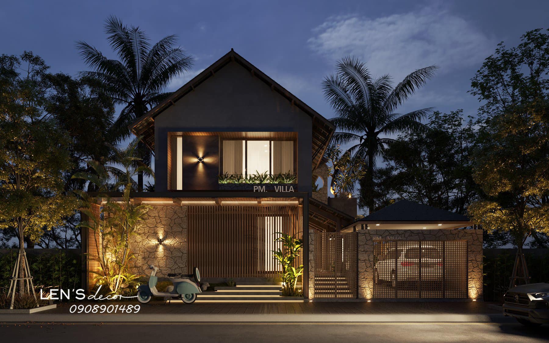 1 trong các phong cách kiến trúc nhà ở với thiết kế Tropical