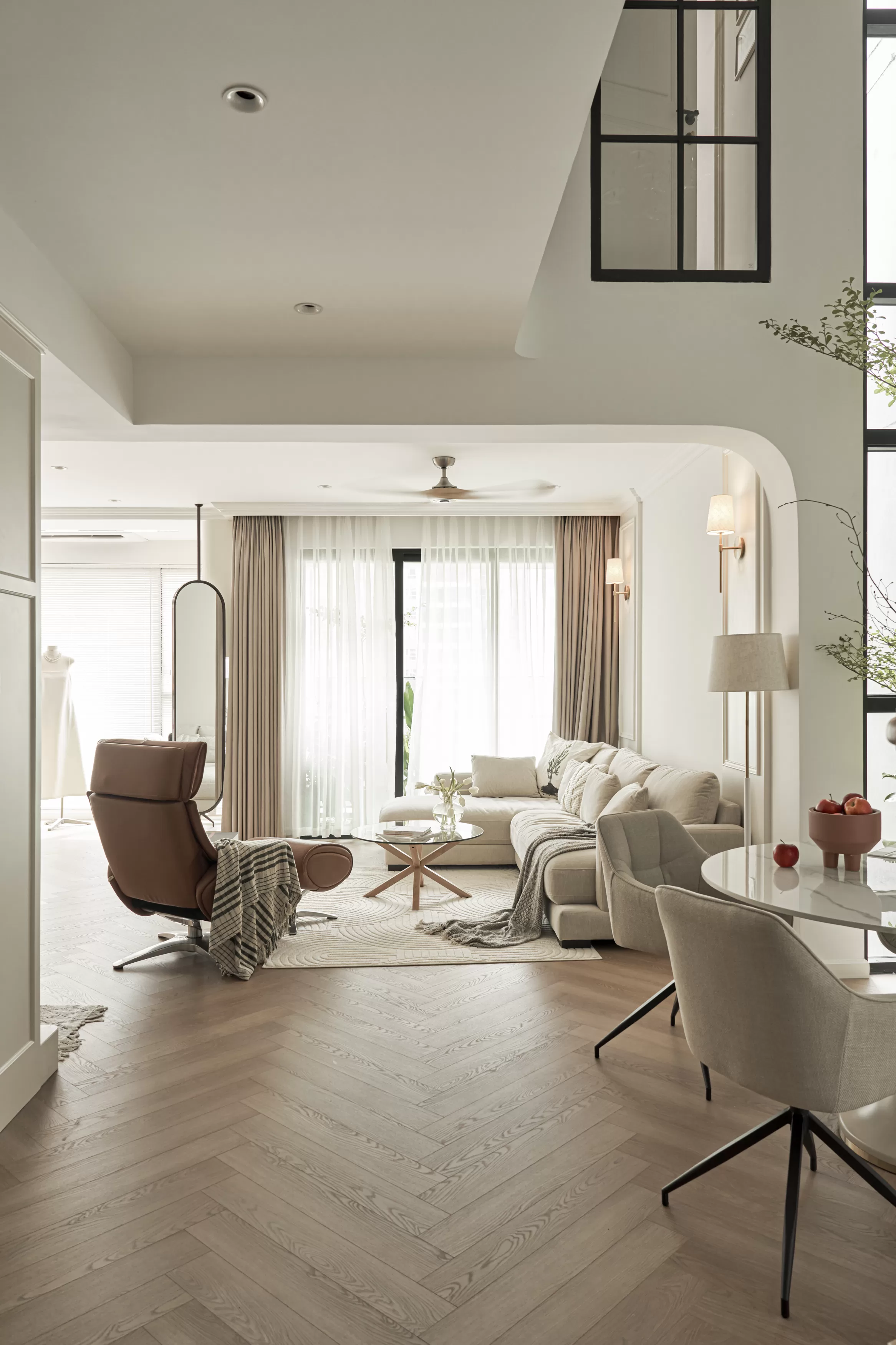 Thiết kế nhà đẹp với khoảng thông tầng hiệu quả