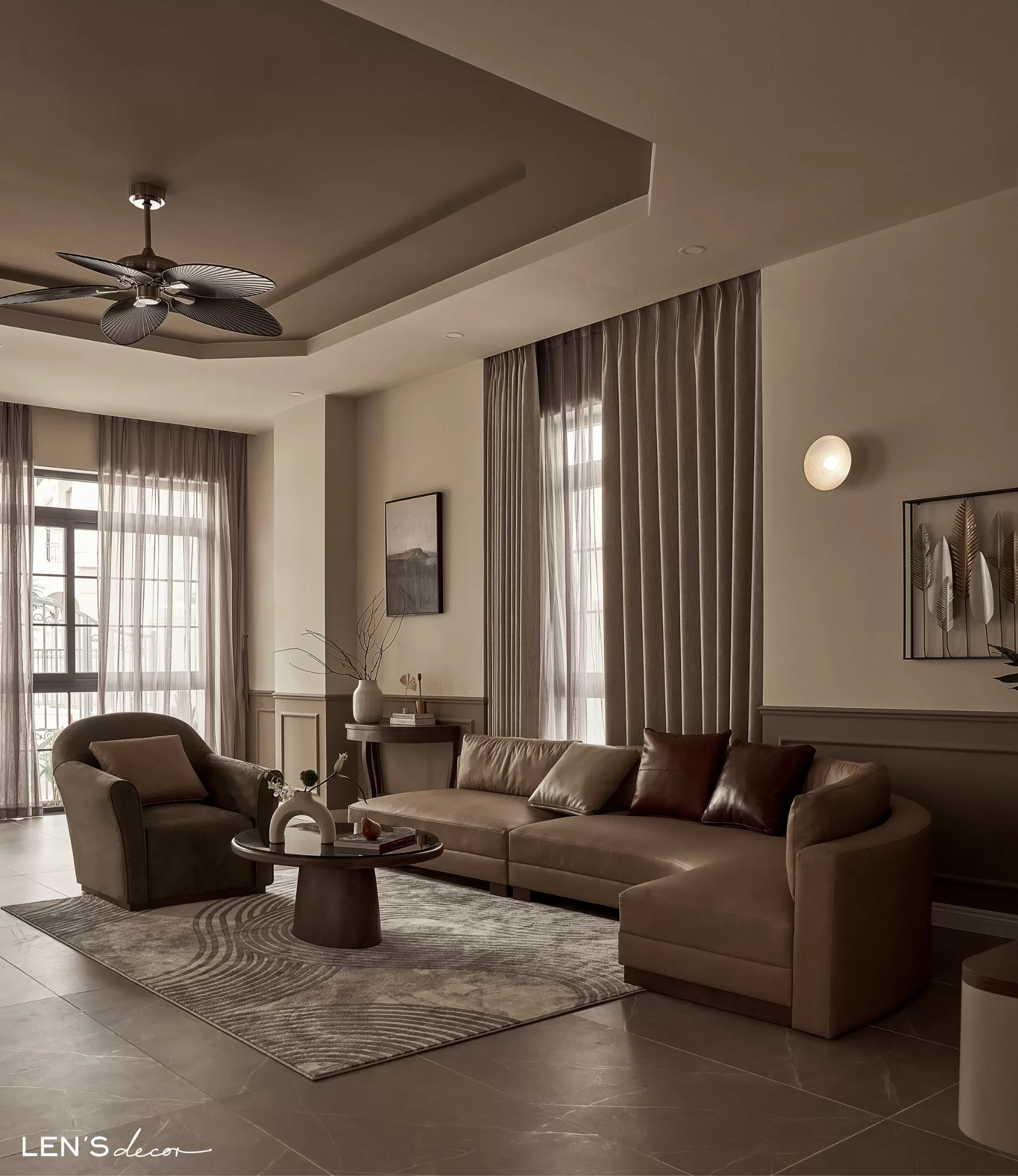 Chọn sàn nhà bán bóng khi decor nhà đẹp