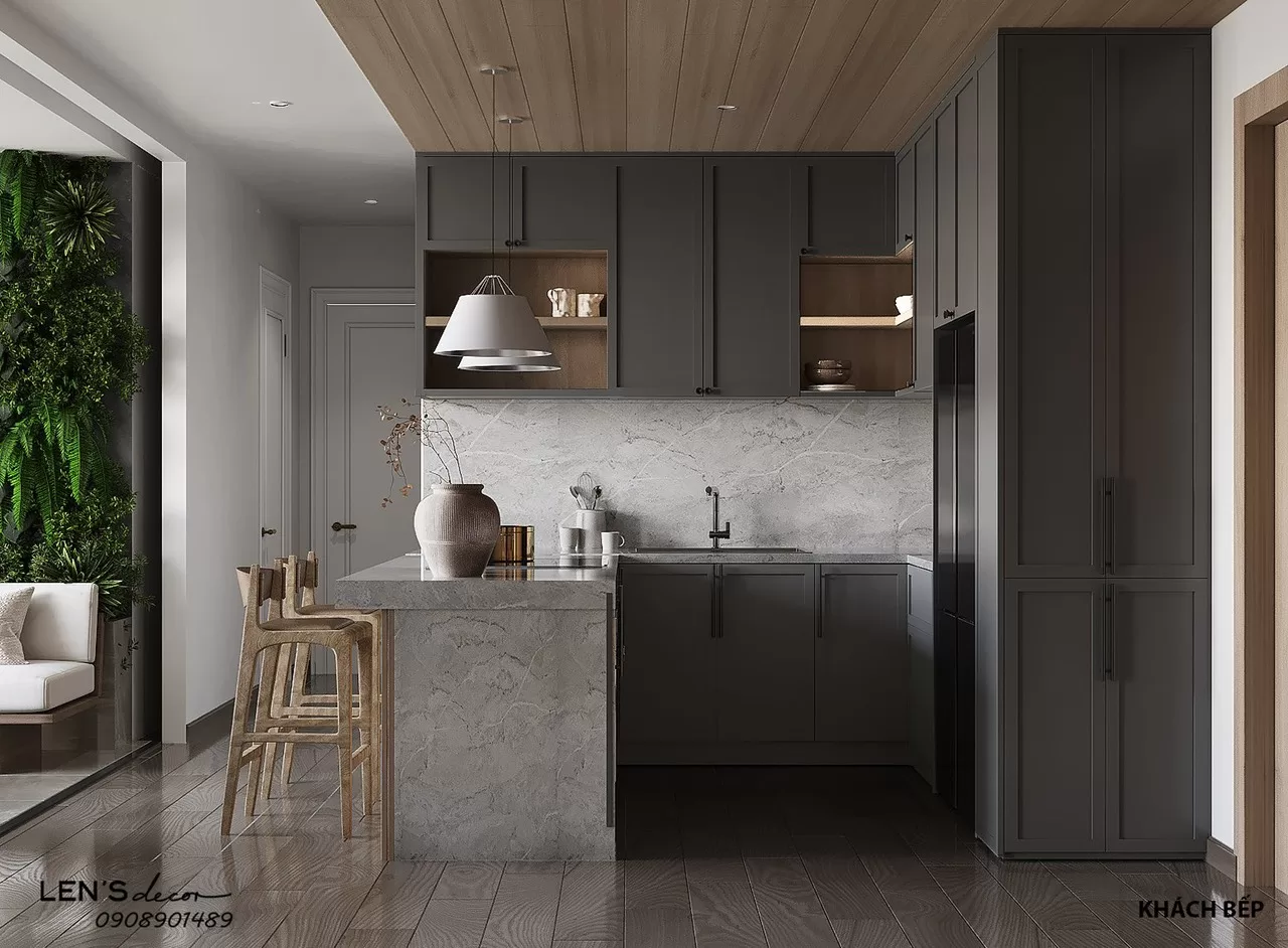 Thiết kế nội thất căn hộ 80m² hiện đại