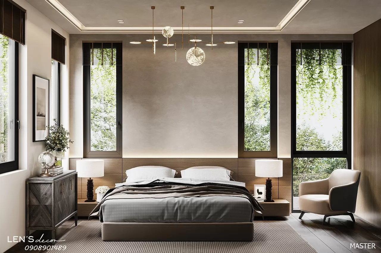 Mỗi không gian phòng ngủ nhà 2 tầng đẹp