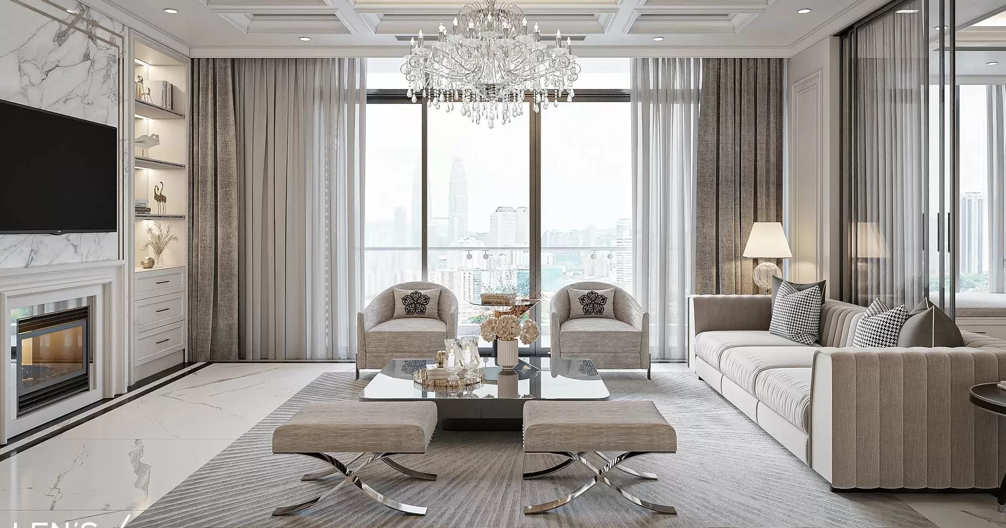 Thiết kế nội thất quận 10 - Phòng khách