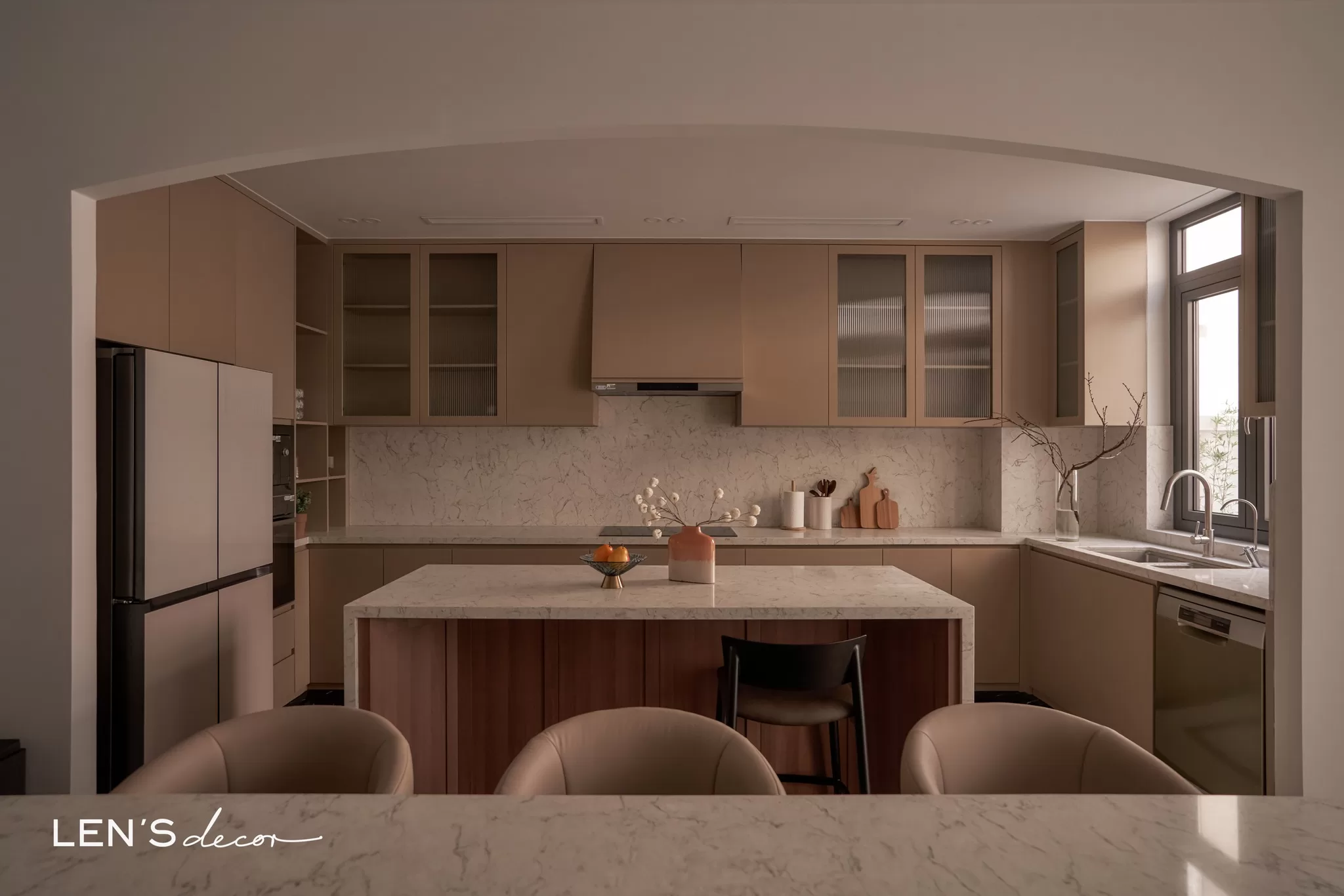 Mặt bếp bằng đá nhân tạo để đạt được độ bền bỉ dài lâu