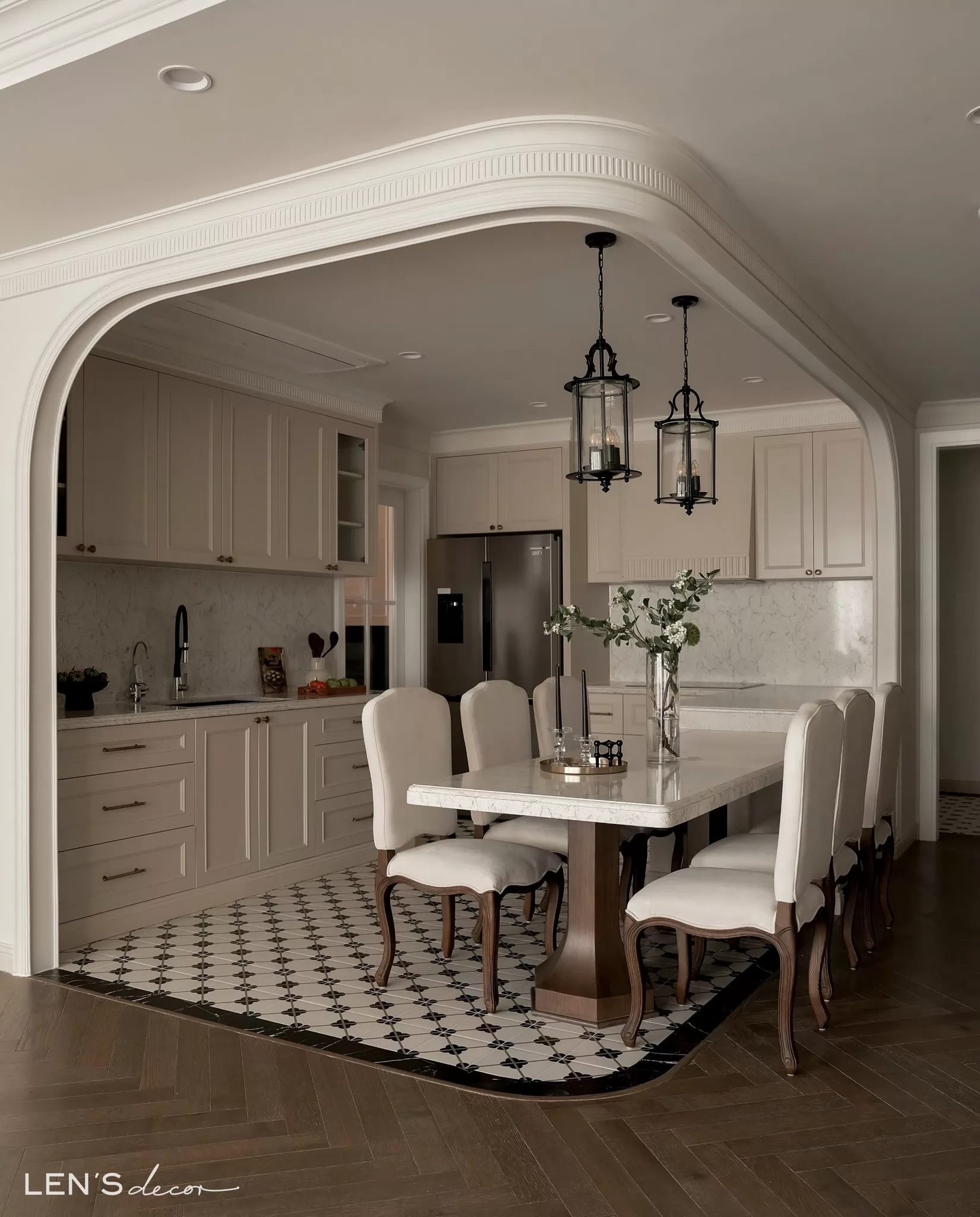 Gạch với họa tiết thanh lịch