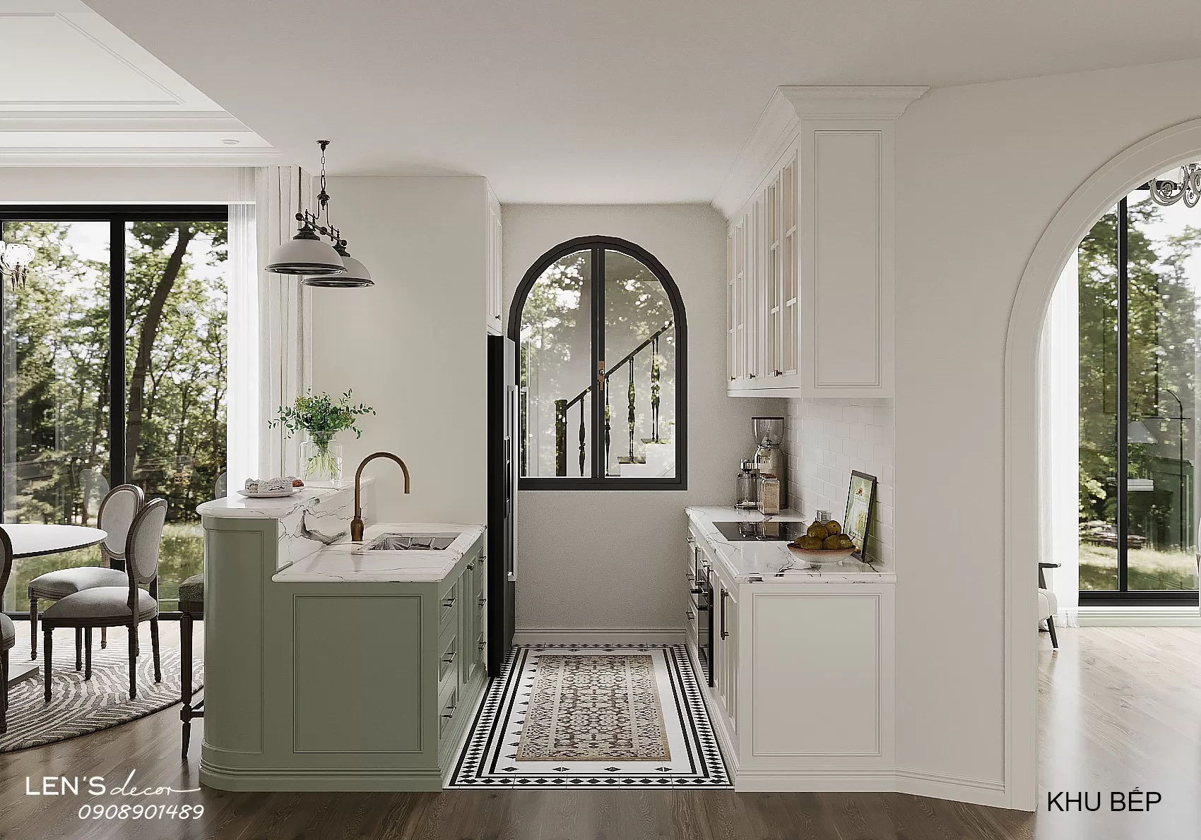 Tuân thủ khoảng cách an toàn giữa bếp - chậu rửa - tủ lạnh