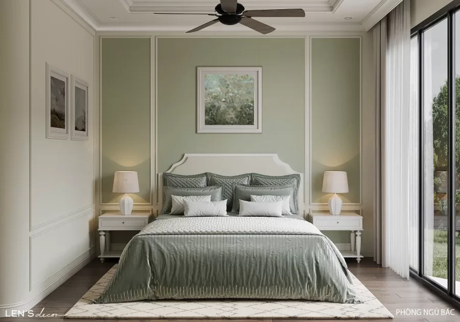 Sắc xanh nhẹ nhàng mát mắt