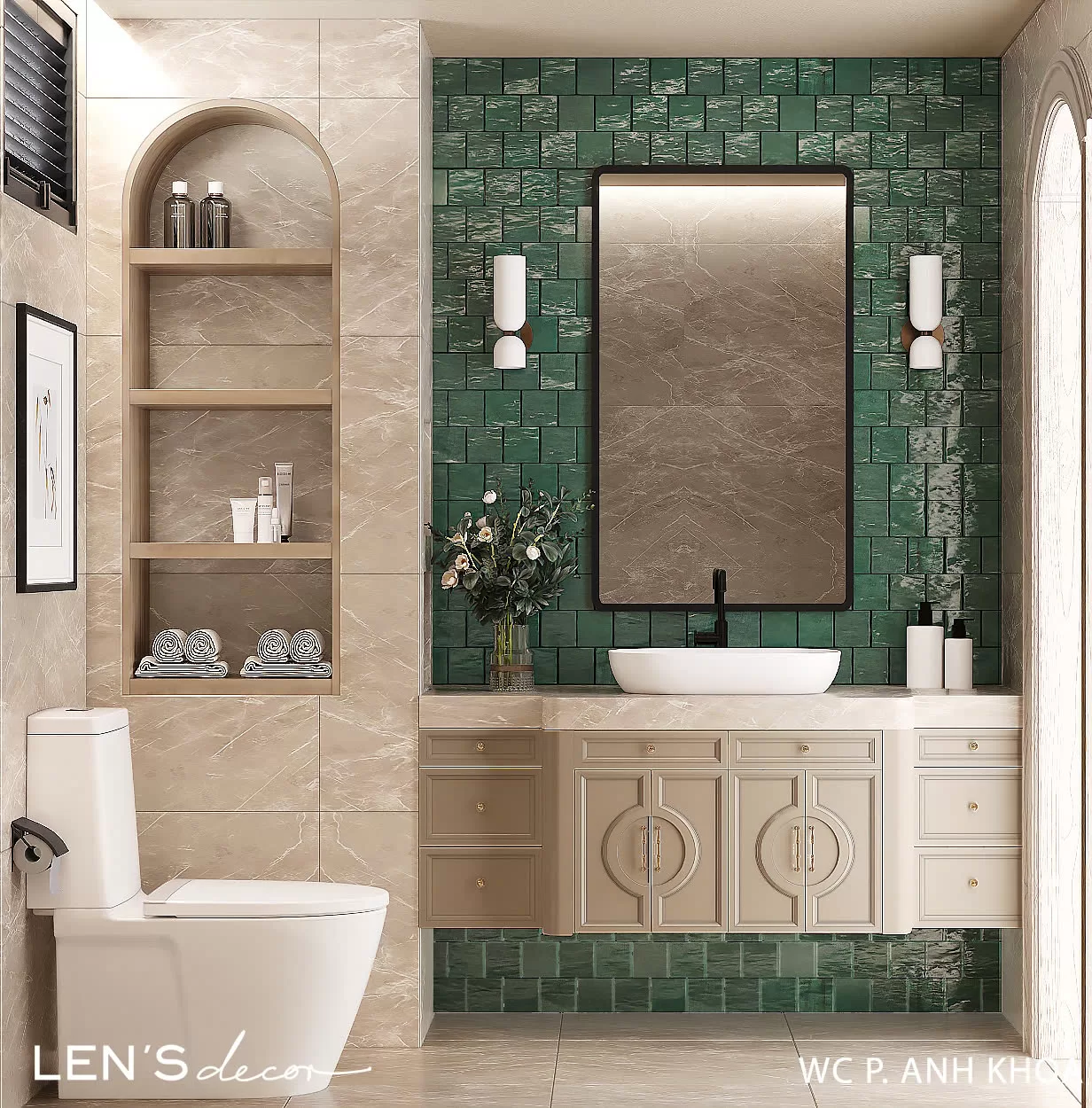 Sử dụng những ô vuông gạch trong trang trí nhà ở