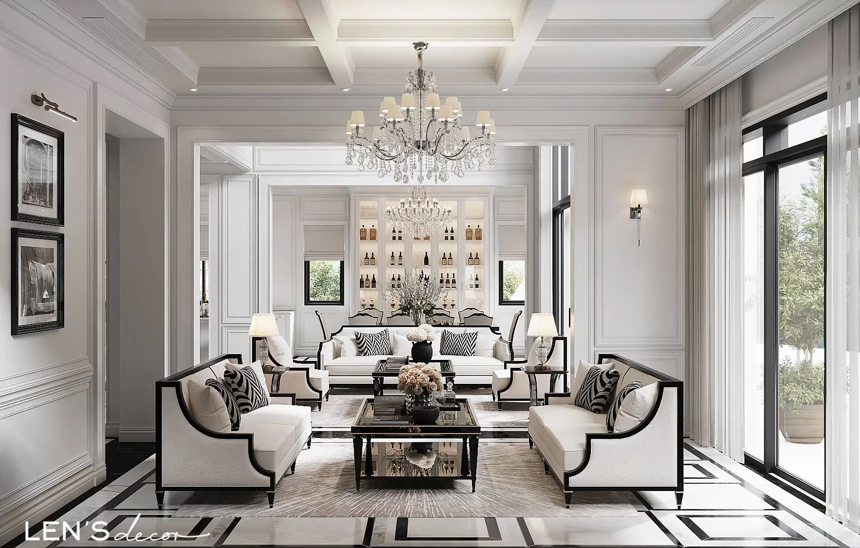 Bí quyết để tông trắng - đen trở nên sang trọng mà vẫn ấm áp