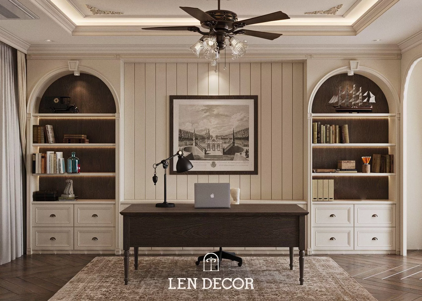 Sự giao thoa giữa gỗ và phào chỉ