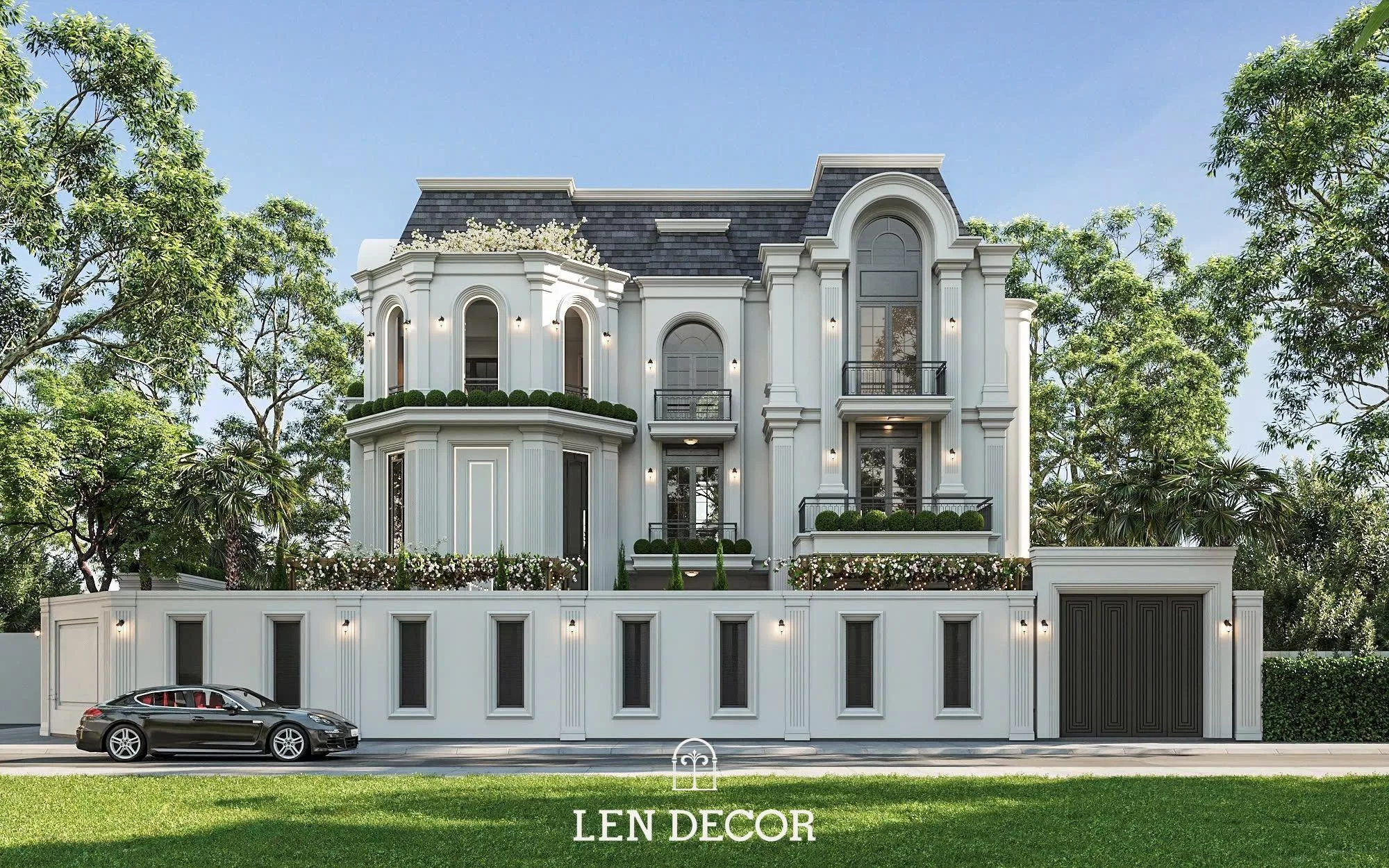 Thiết kế nhà phố 2 mặt tiền