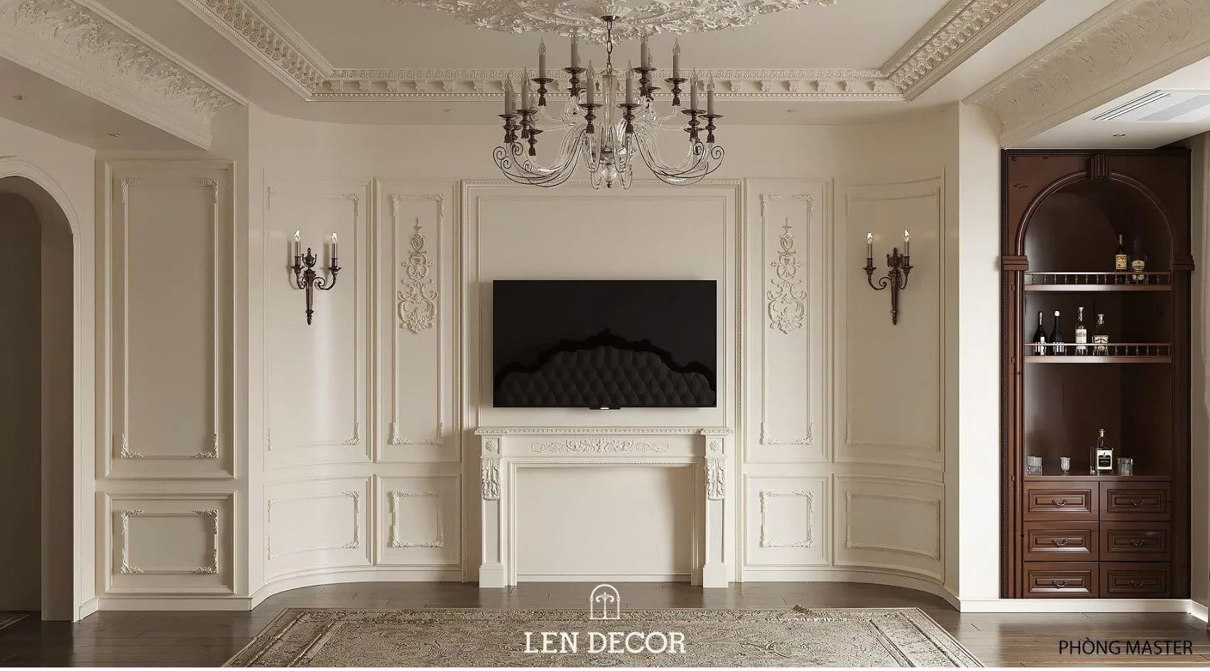 Chi tiết phào chỉ và ánh sáng