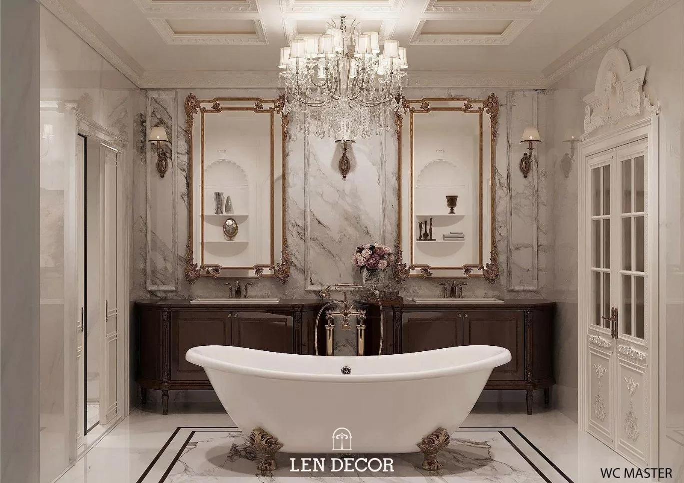 Phòng tắm Master: Trải nghiệm Spa 5 sao tại gia