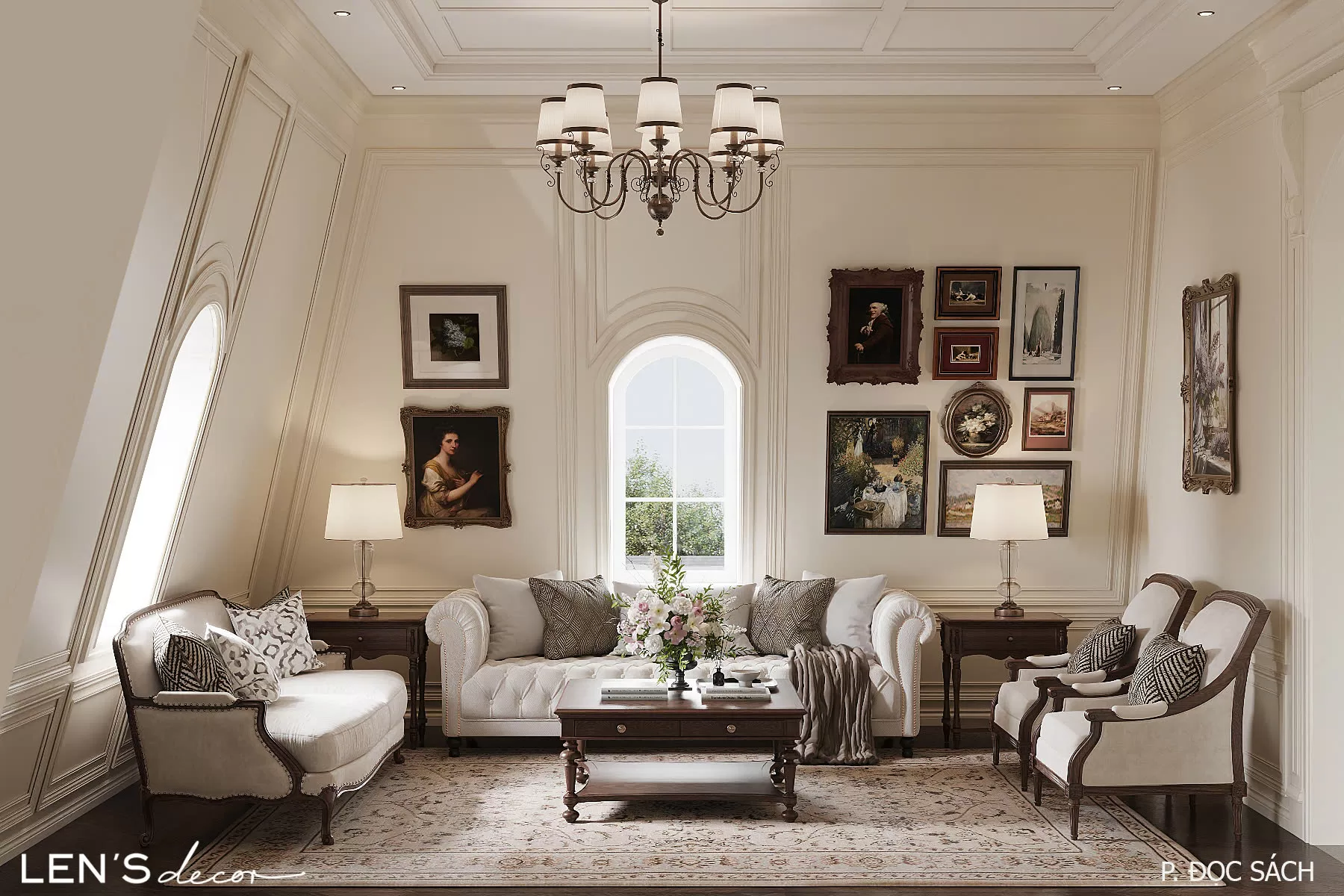 Cách sắp xếp trong phòng đọc sách cũng ảnh hưởng đến khả năng tập trung và tư duy