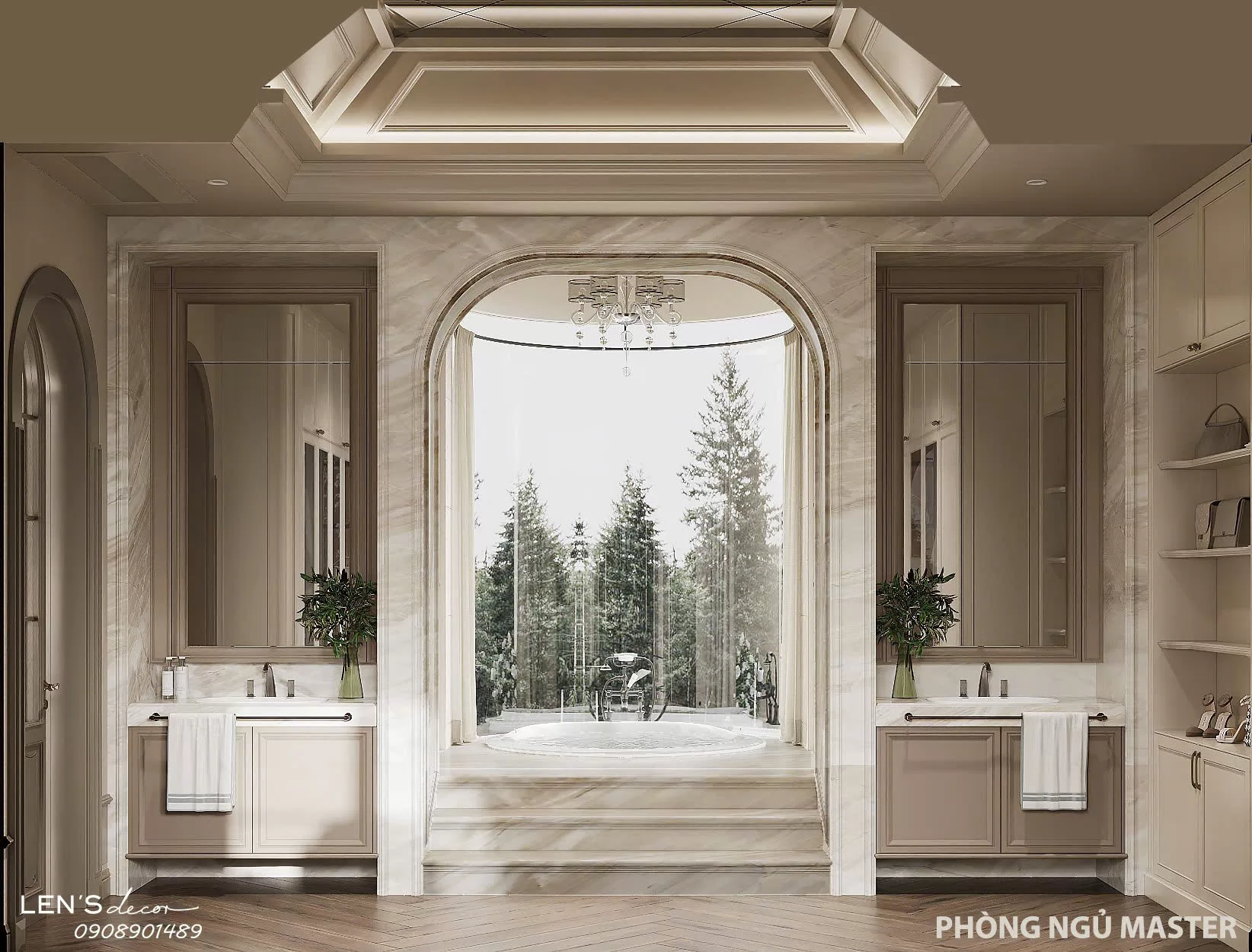 Phòng tắm được xem như một “trạm sạc” thư giãn sau ngày dài làm việc