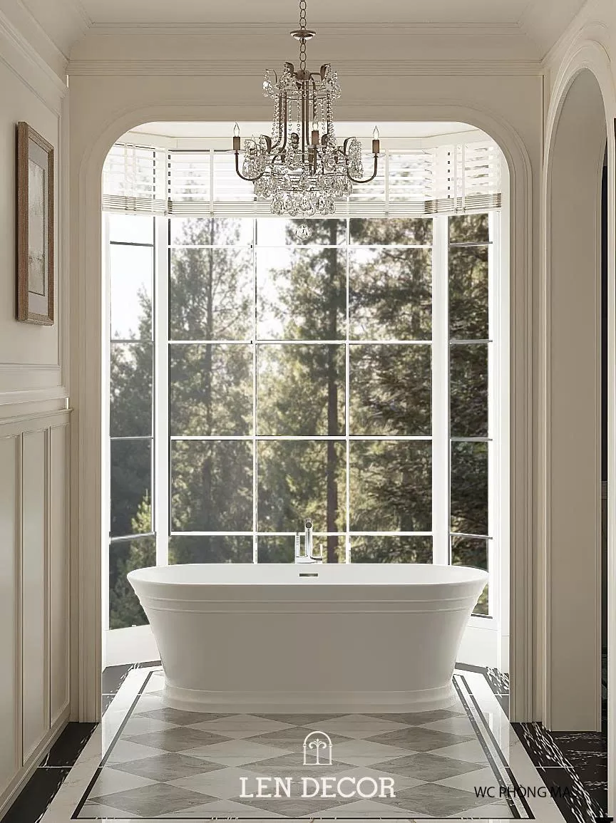 Chiếc bồn tắm đầy thư thái