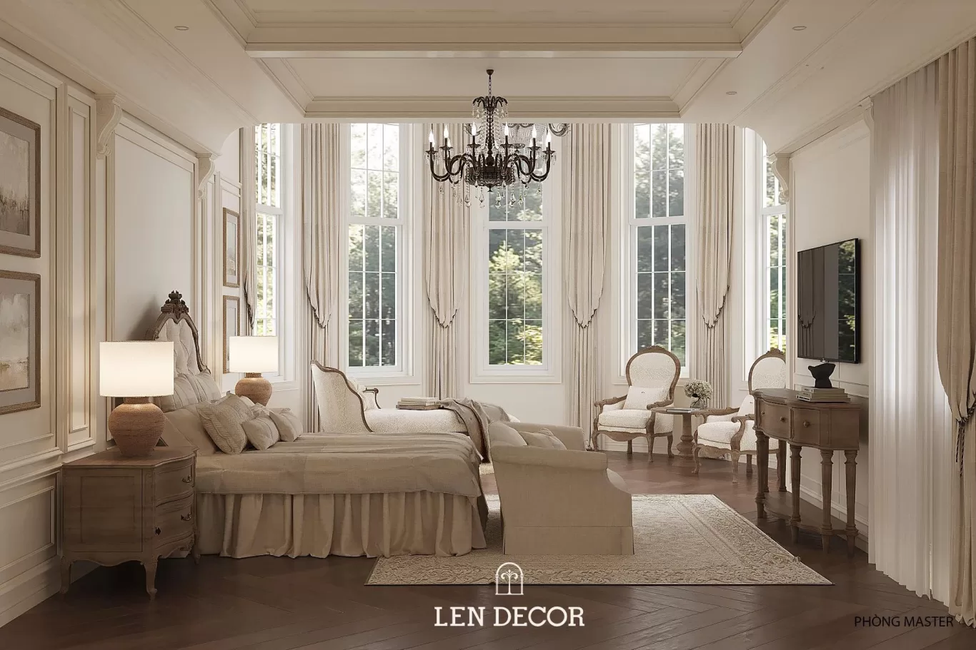 Phòng ngủ tiện nghi cho các hoạt động nghỉ ngơi