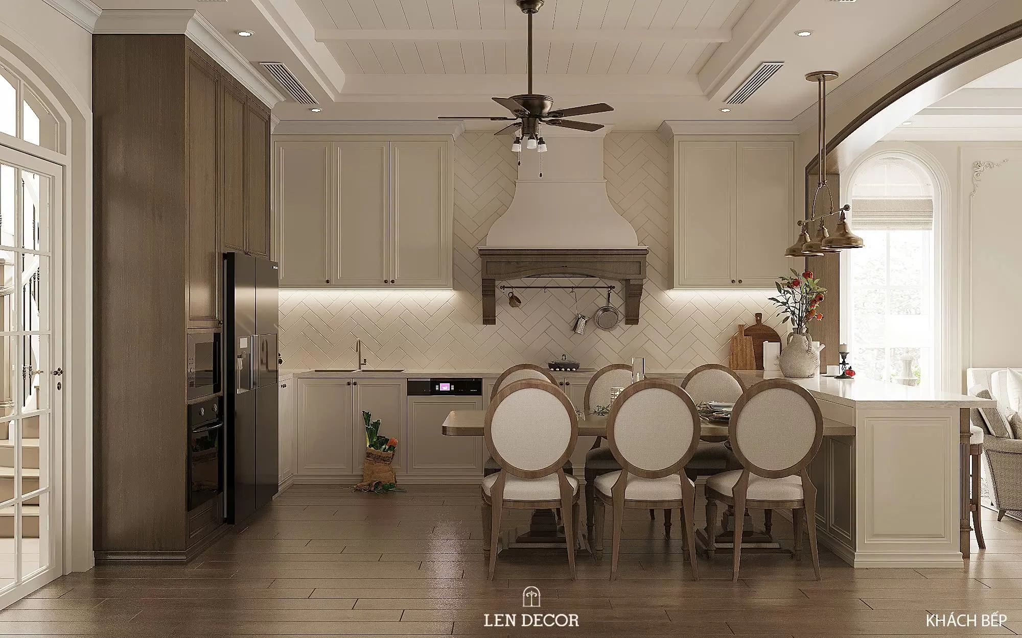 Tối ưu hóa diện tích, khoảng cách hệ tủ bếp để việc nấu nướng trở nên thoải mái hơn